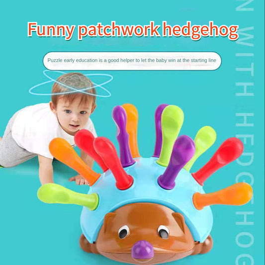 Training Focused on Children's Fine Motor Hand-Eye Coordination Fight Inserted Hedgehog Baby Educational Toy Montessori Toys