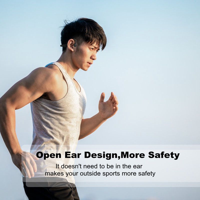 2022 New Bone Conduction Headphones Wireless Bluetooth Earphones IPX6 Waterproof Sports Headset with Mic for Running Driving