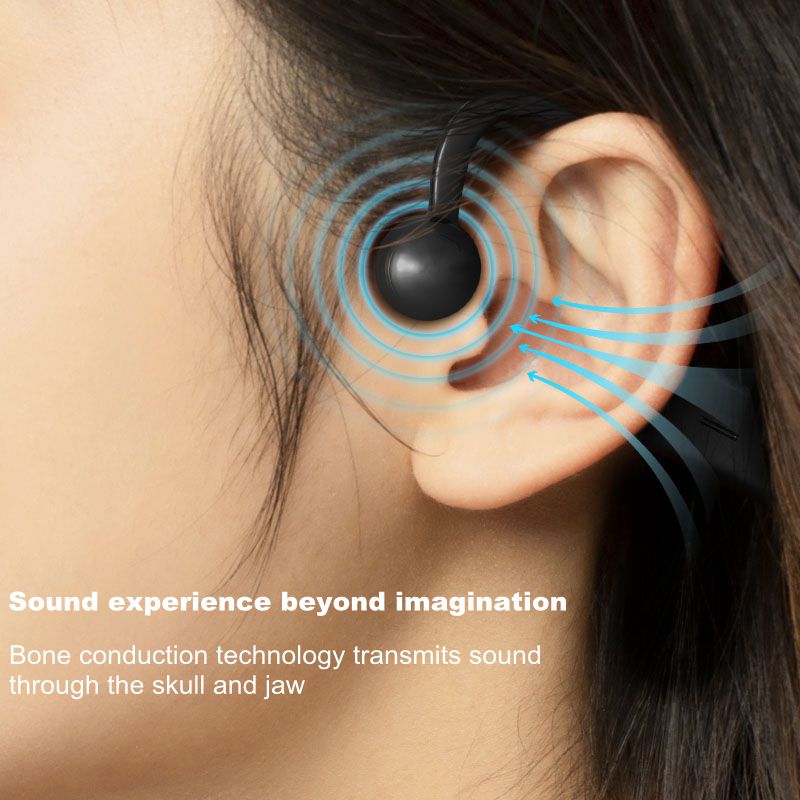 2022 New Bone Conduction Headphones Wireless Bluetooth Earphones IPX6 Waterproof Sports Headset with Mic for Running Driving