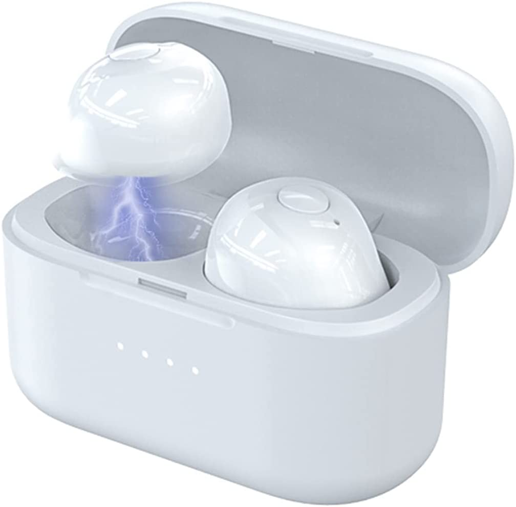 Invisible Earbuds Mini Bluetooth Earbuds Wireless Smllest Discreet Bluetooth Earpiece Small Ears Hidden Headphones for Work Waterproof Tiny in Ear Sport Earpiece with Mic Android