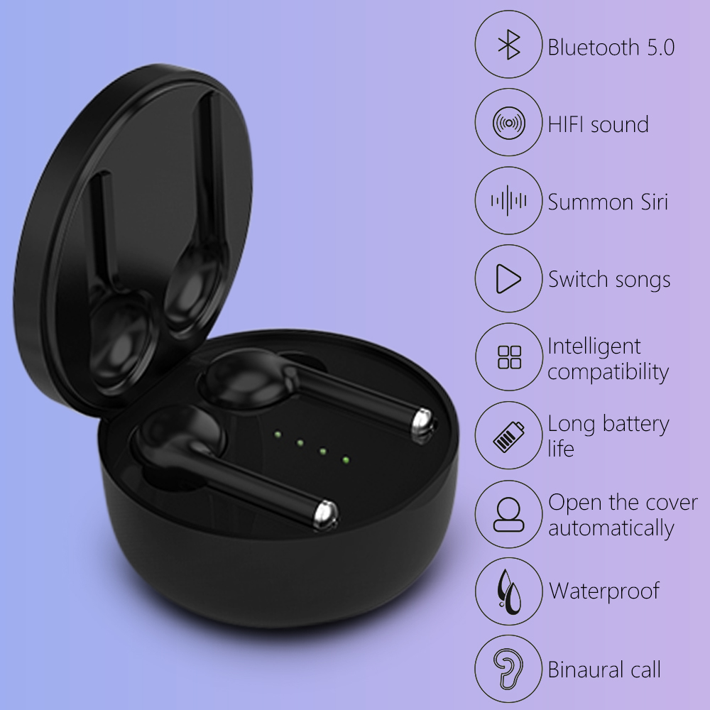 5.0 Bluetooth Earphones TWS Wireless Bluetooth Earbuds with Microphone Sport Waterproof Gaming Headset Wireless Headphones