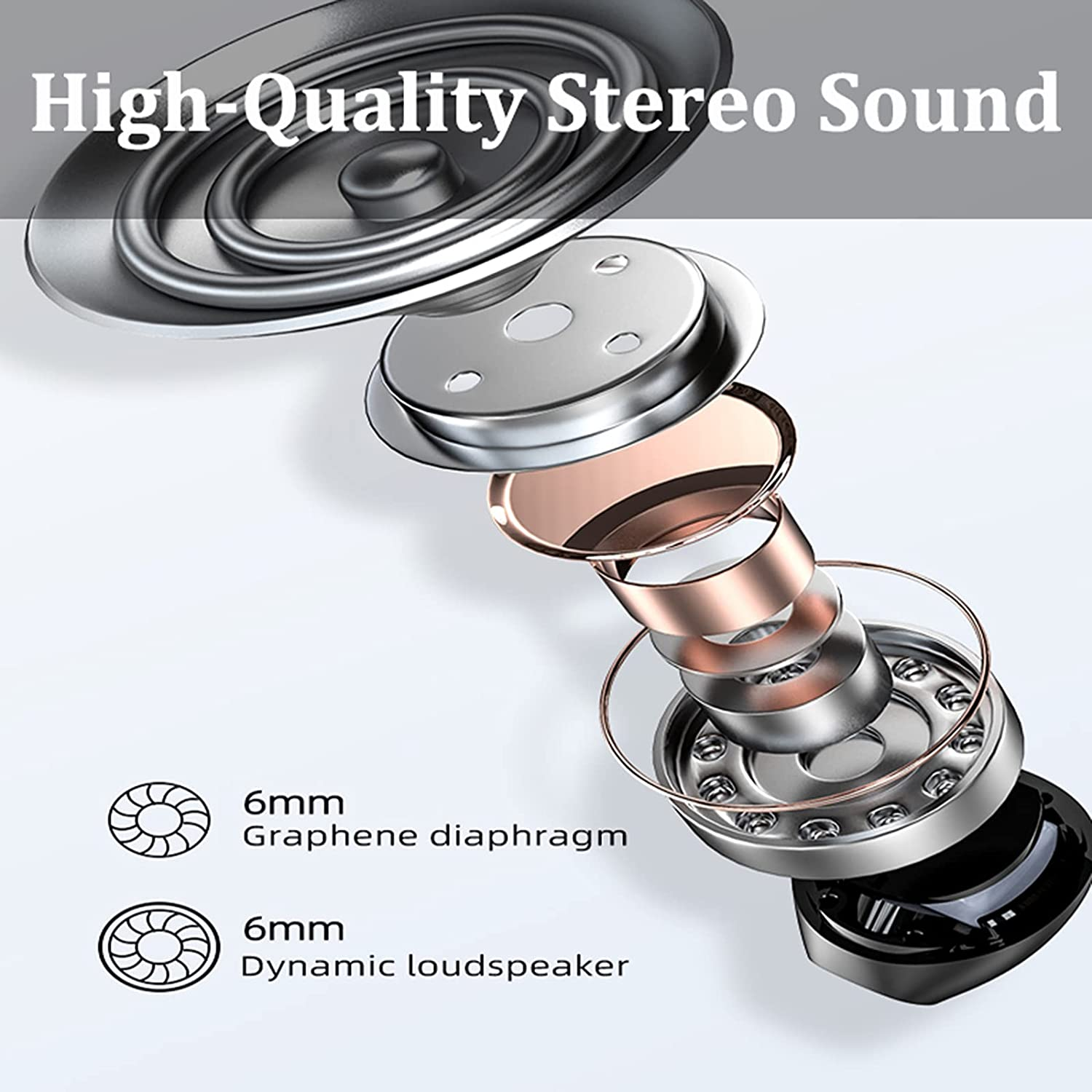 Invisible Earbuds Mini Bluetooth Earbuds Wireless Smllest Discreet Bluetooth Earpiece Small Ears Hidden Headphones for Work Waterproof Tiny in Ear Sport Earpiece with Mic Android