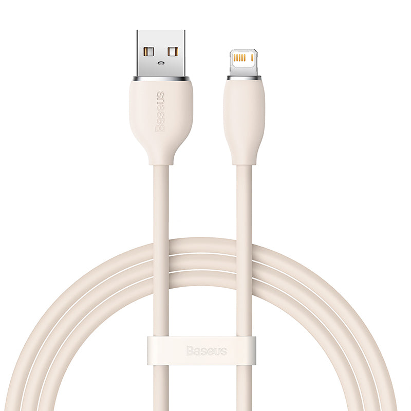 Baseus Jelly Series Liquid Silicone Fast Charging Data Cable USB To iP 2.4A 1.2m For Xiaomi Huawei Iphone oneplus Smart phone