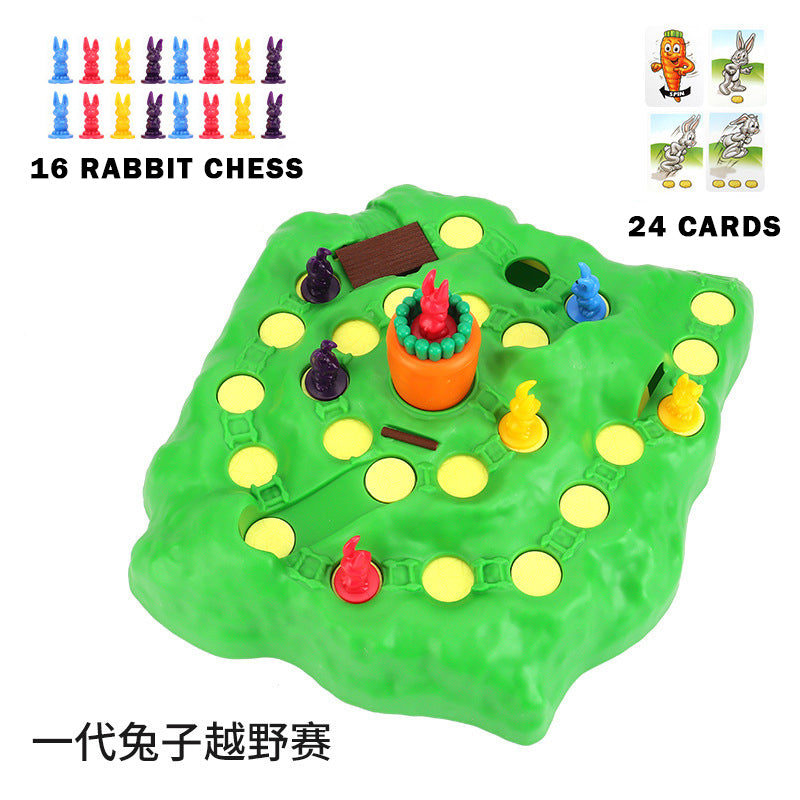Bunny Rabbit Competitive Trap Tablet Board Games Play Chess Children Family Fun Montessori Interactive Educational Toys For Kids