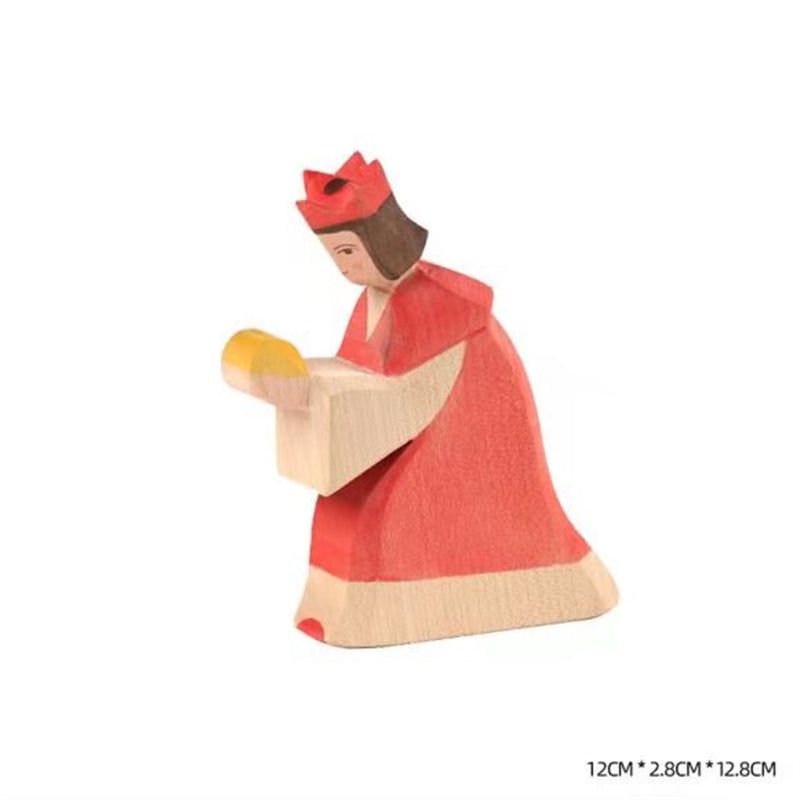 Handmade Fairy Tale Wooden Figures Princess Prince Professional Figure Kids Open Ended Play Toys Nordic Decor Sustainable Toys