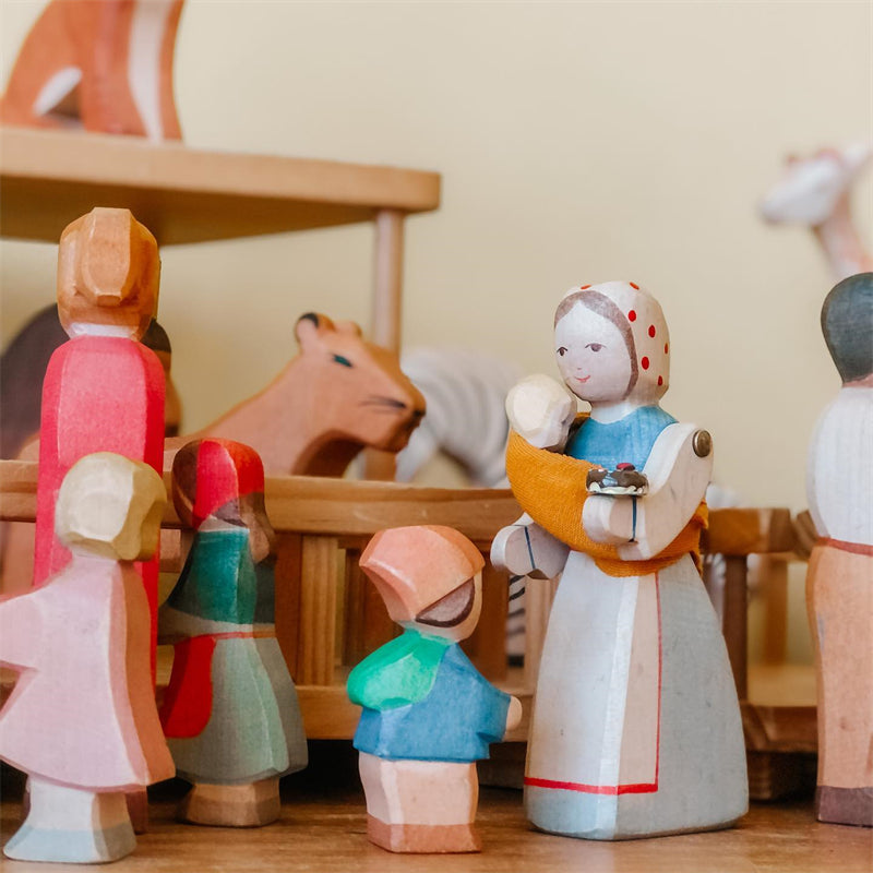 Handmade Fairy Tale Wooden Figures Princess Prince Professional Figure Kids Open Ended Play Toys Nordic Decor Sustainable Toys