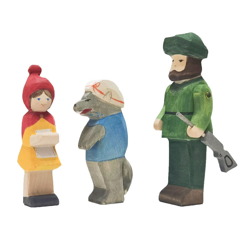 Handmade Fairy Tale Wooden Figures Princess Prince Professional Figure Kids Open Ended Play Toys Nordic Decor Sustainable Toys