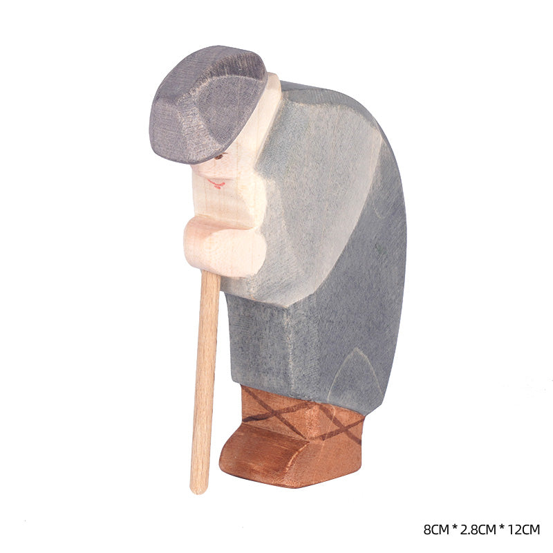 Handmade Fairy Tale Wooden Figures Princess Prince Professional Figure Kids Open Ended Play Toys Nordic Decor Sustainable Toys