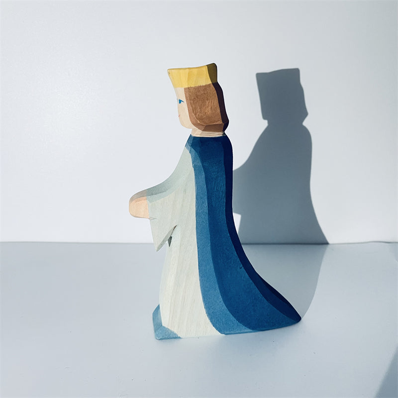 Handmade Fairy Tale Wooden Figures Princess Prince Professional Figure Kids Open Ended Play Toys Nordic Decor Sustainable Toys
