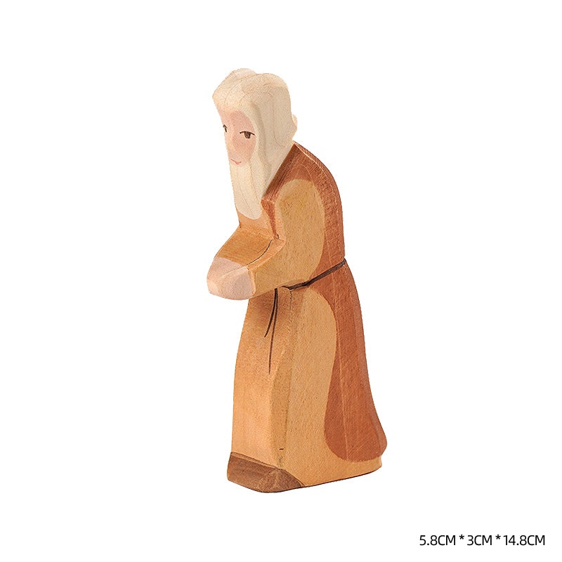 Handmade Fairy Tale Wooden Figures Princess Prince Professional Figure Kids Open Ended Play Toys Nordic Decor Sustainable Toys