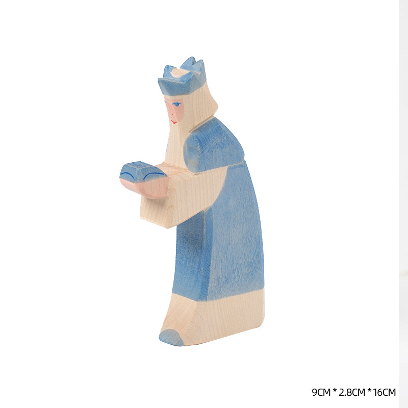 Handmade Fairy Tale Wooden Figures Princess Prince Professional Figure Kids Open Ended Play Toys Nordic Decor Sustainable Toys