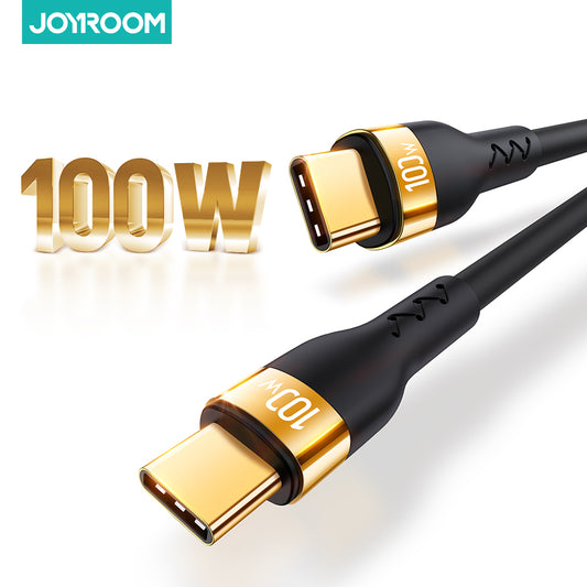 Joyroom 100W USB C to USB Type C Cable Liquid Silicone Fast Charge Cable Quick Charge 4.0 Cord For MacBook iPad Xiaomi POCO