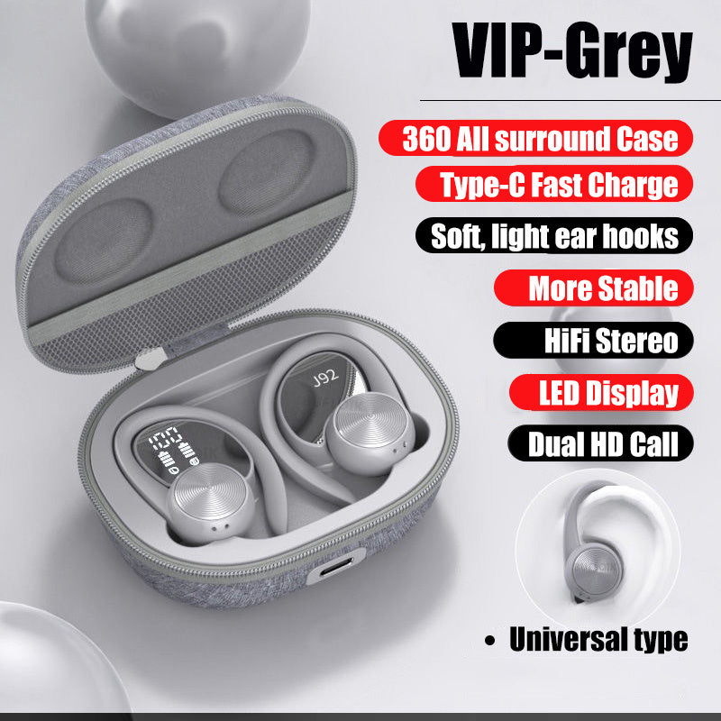 Sports TWS 5.0 Earphone Bluetooth Active Noise Cancellation Waterproof Wireless Headphones LED Display Headsets with Microphone