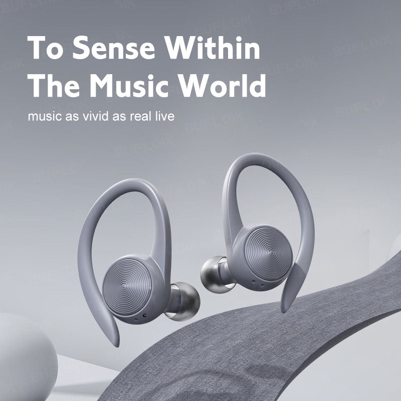 Sports TWS 5.0 Earphone Bluetooth Active Noise Cancellation Waterproof Wireless Headphones LED Display Headsets with Microphone