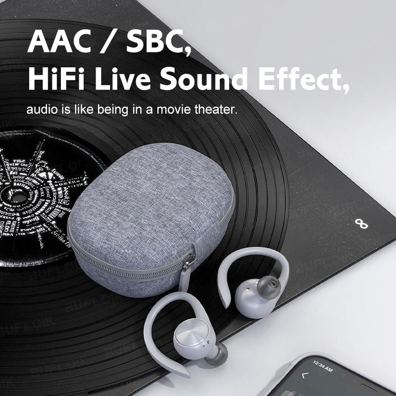 Sports TWS 5.0 Earphone Bluetooth Active Noise Cancellation Waterproof Wireless Headphones LED Display Headsets with Microphone