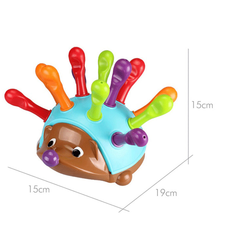 Training Focused on Children's Fine Motor Hand-Eye Coordination Fight Inserted Hedgehog Baby Educational Toy Montessori Toys