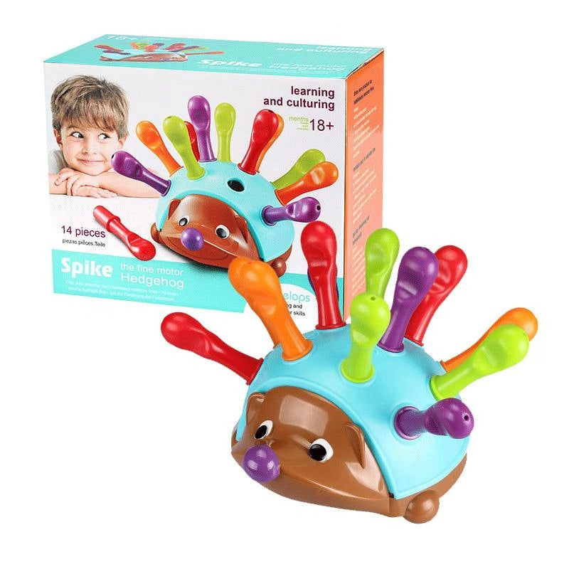 Training Focused on Children's Fine Motor Hand-Eye Coordination Fight Inserted Hedgehog Baby Educational Toy Montessori Toys